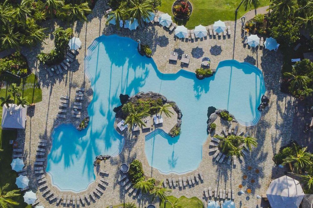 Pool, Fairmont Orchid, Big Island, Hawaii Hochzeitsreise, USA Reisen