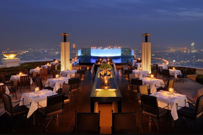 Restaurant Sirocco, Bangkok, Thailand Hochzeitsreise