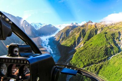Helikopterflug zum Fox Gletscher, Neuseeland Hochzeitsreise