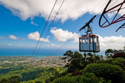 Seilbahn in Cabarete, Dominikanische Republik, Hochzeitsreise