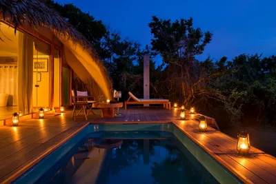Pool, Chena Huts Pool, Sri Lanka Hochzeitsreise, Luxus