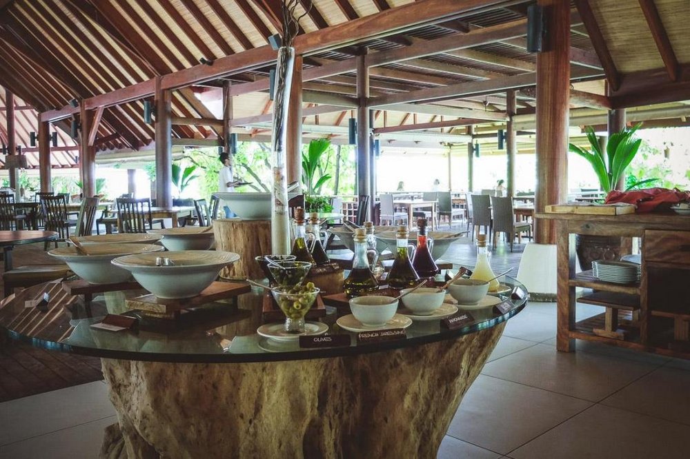 Frühstück, Denis Private Island, Seychellen Flitterwochen