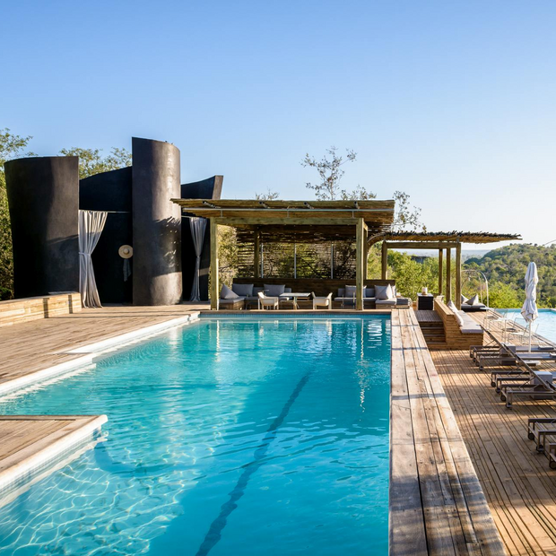 Poolanlage, Singita Lebombo Lodge, Südafrika Flitterwochen
