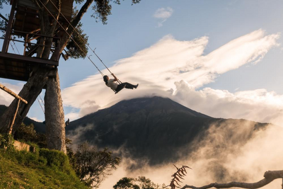 Baumschaukel, Casa del Arbol, Ecuador Hochzeitsreise, außergewöhnlich
