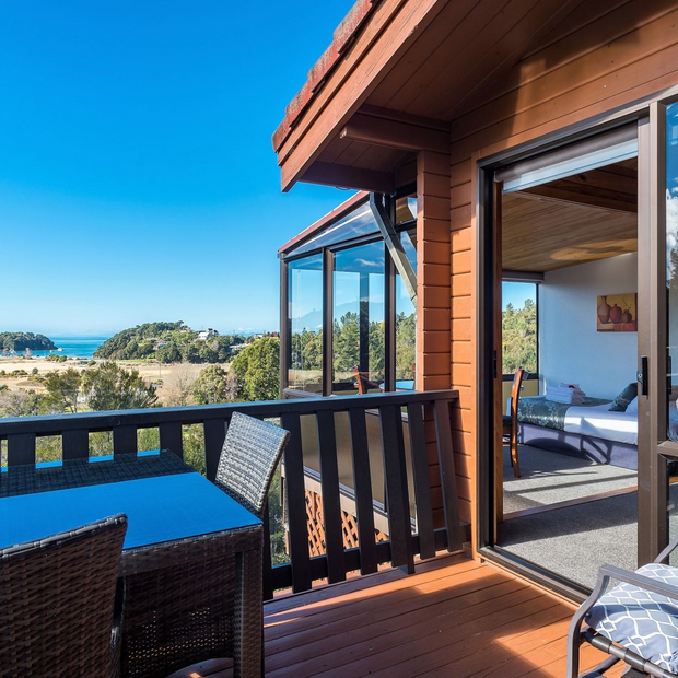 Willkommen im Kimi Ora Eco Resort Kaiteriteri, Neuseeland Hochzeitsreise
