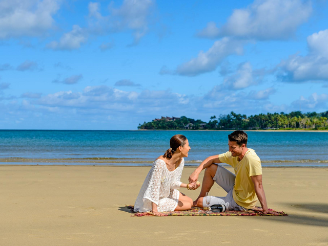 Romantik, Nanuku Auberge Resort, Fiji, Südsee Hochzeitsreise, Flitterwochen