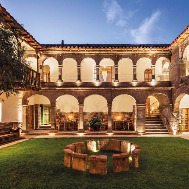 Innenhof, Inkaterra La Casona, Cusco, Peru Hochzeitsreise