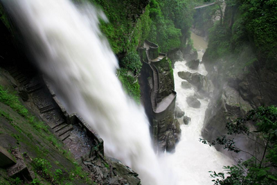 Pailon del Diablo Wasserfall, Ecuador Hochzeitsreise, außergewöhnlich