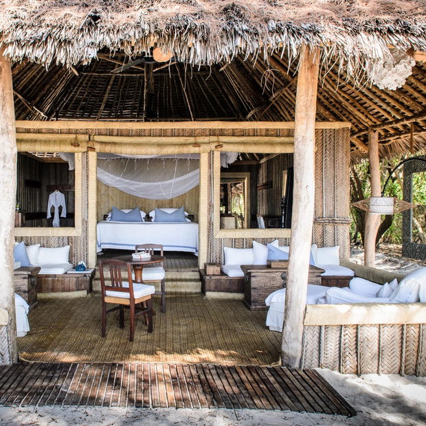 Bungalow, andBeyond Mnemba Island, Tansania Flitterwochen