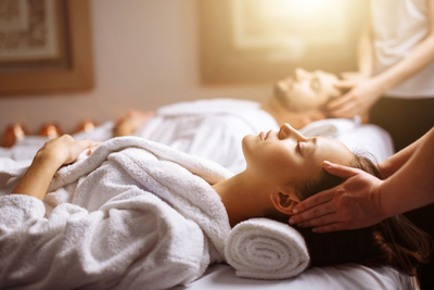 Paar Massage, Dominikanische Republik, Hochzeitsreise