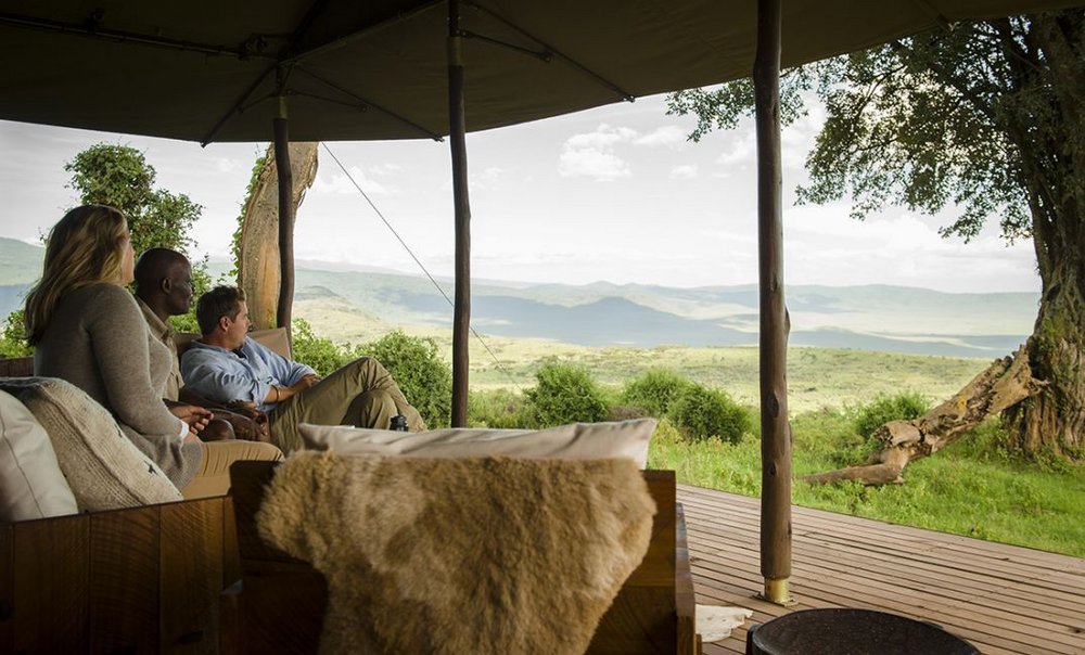 Ausblick vom Zelt, Nomad Tanzania's Entamanu Ngorongoro, Tansania Flitterwochen
