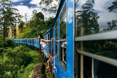 Zug nach Hatton, Sri Lanka Hochzeitsreise, Natur