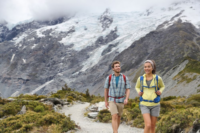 Wanderung, Mount Cook, Neuseeland Hochzeitsreise